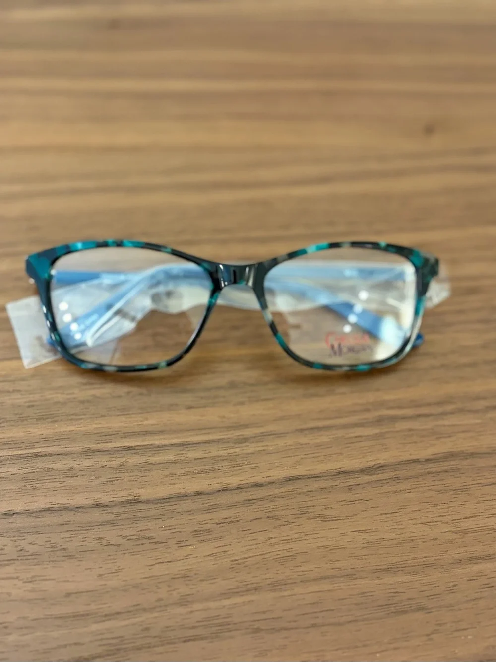 New Chelsea Morgan CM 6010 eyeglass frames in a stylish multicolor blue/teal tor